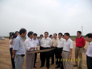 2007年8月項(xiàng)目建設(shè)工作得到了省、市、縣各級(jí)領(lǐng)導(dǎo)的高度重視